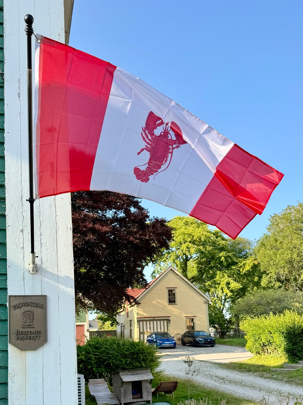 Canadian Lobster Flag - Decorative Outdoor Home Accent - Red and White